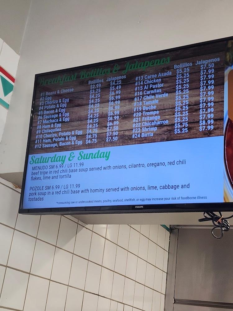 El Molino De Oro Menu image 1